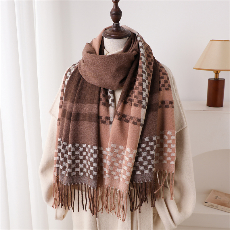 Luxury Brand Cashmere Women Pl - огляд і ціна Woven Scarf Blanket